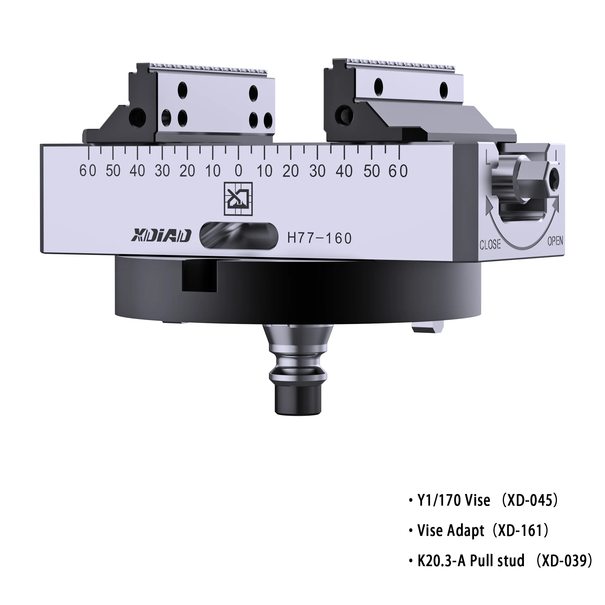 K20.3 clamping system H77 self-centering vise - Image 3