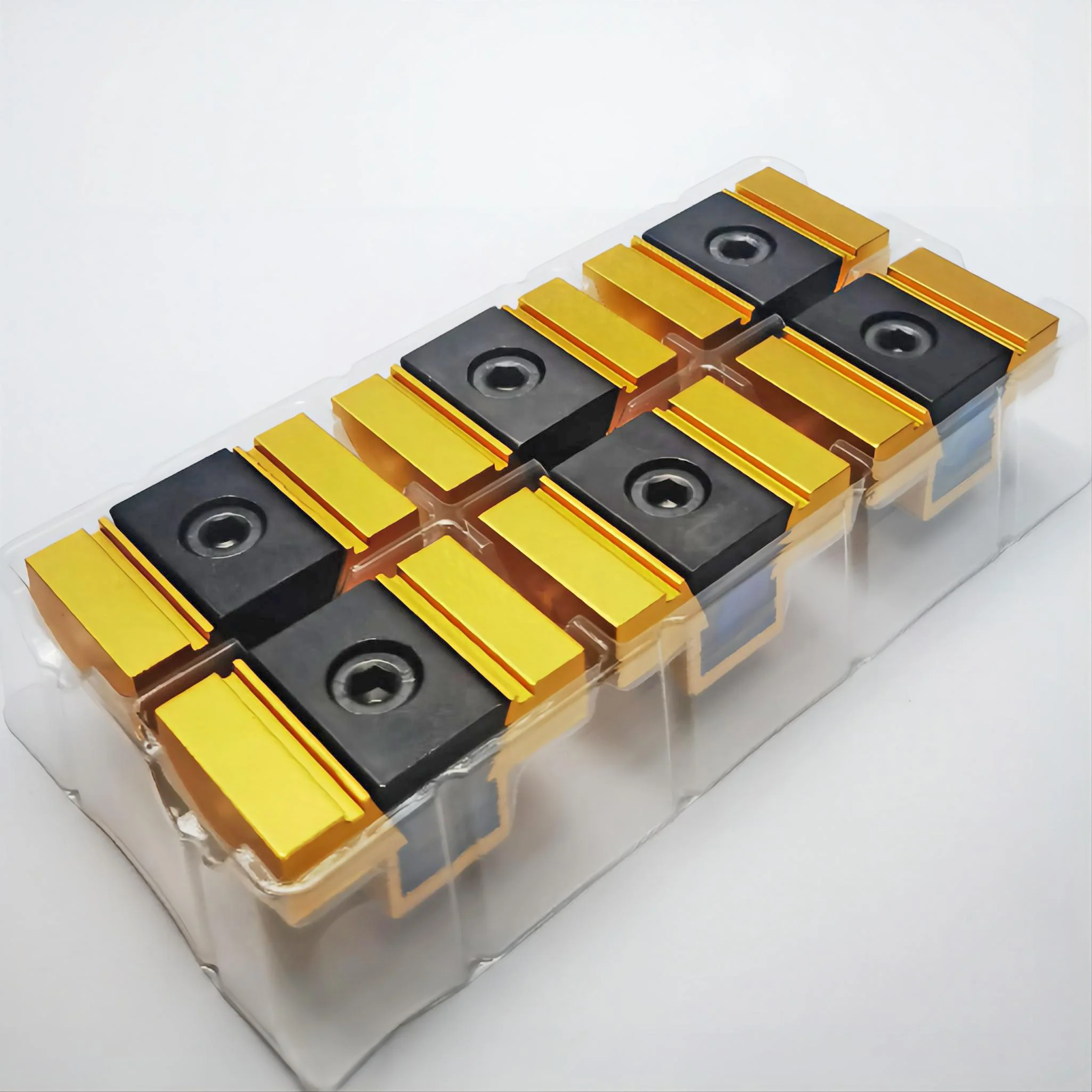 CNC miniature internal support clamping block clamps irregularly shaped workpieces. - Image 4